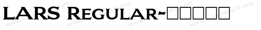 LARS Regular字体转换